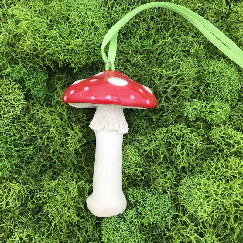 Amanita Mushroom Ornament — Mejelco